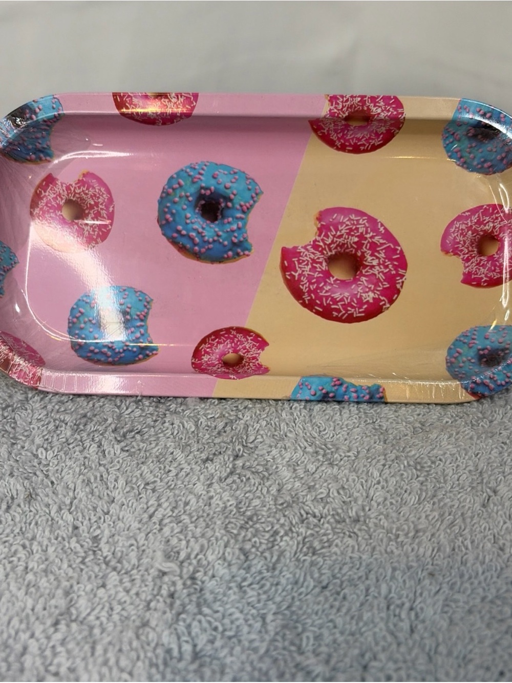 Donut Print Decorative rolling tray New!!